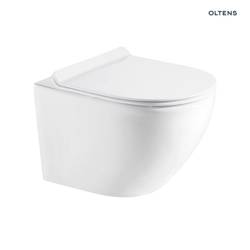 WC set OLTENS Hamnes 42515000 (záchodová misa PureRim s povlakom SmartClean + pomaly padajúce sedátko) biela
