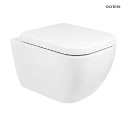 Závesná záchodová misa OLTENS Vernal 42502000 PureRim bez okraja s povlakom SmartClean biela