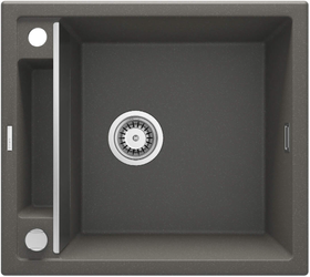 Žulový kuchynský drez bez odkvapkávača DEANTE Magnetic ZRM T103, 56 x 50 cm, metalická antracitová
